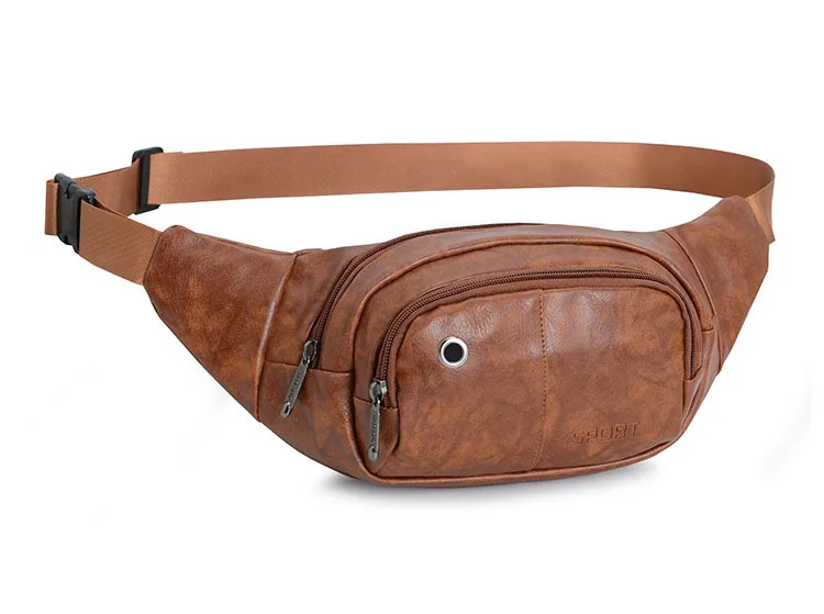 

Leather Waist Packs Men Waist Bags Belt Bag Phone Bags Travel Waist Pack Male Small Waist Bag Leather Bag