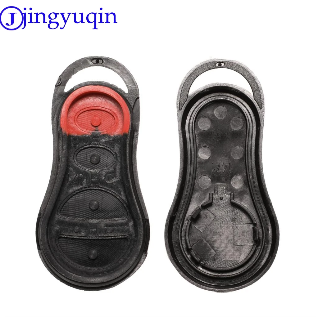 Jingyuqin 3 btns ปลอกกุญแจรีโมท FOB สำหรับไครสเลอร์ Voyager PT Cruiser สำหรับ Dodge RAM Dakota durango สำหรับรถจี๊ปเชโรกี