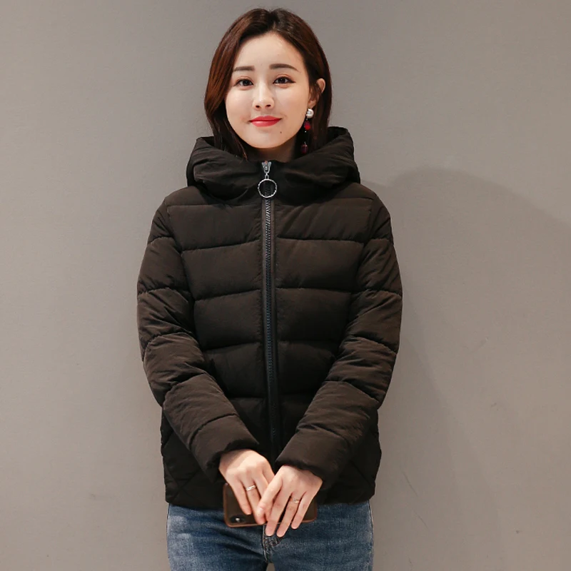 Pop New Winter Short Women's Jacket Large Size 4XL 5XL 6XL 7XL Female Hood Women Parka Plus Size Cotton Down Jacket Autumn