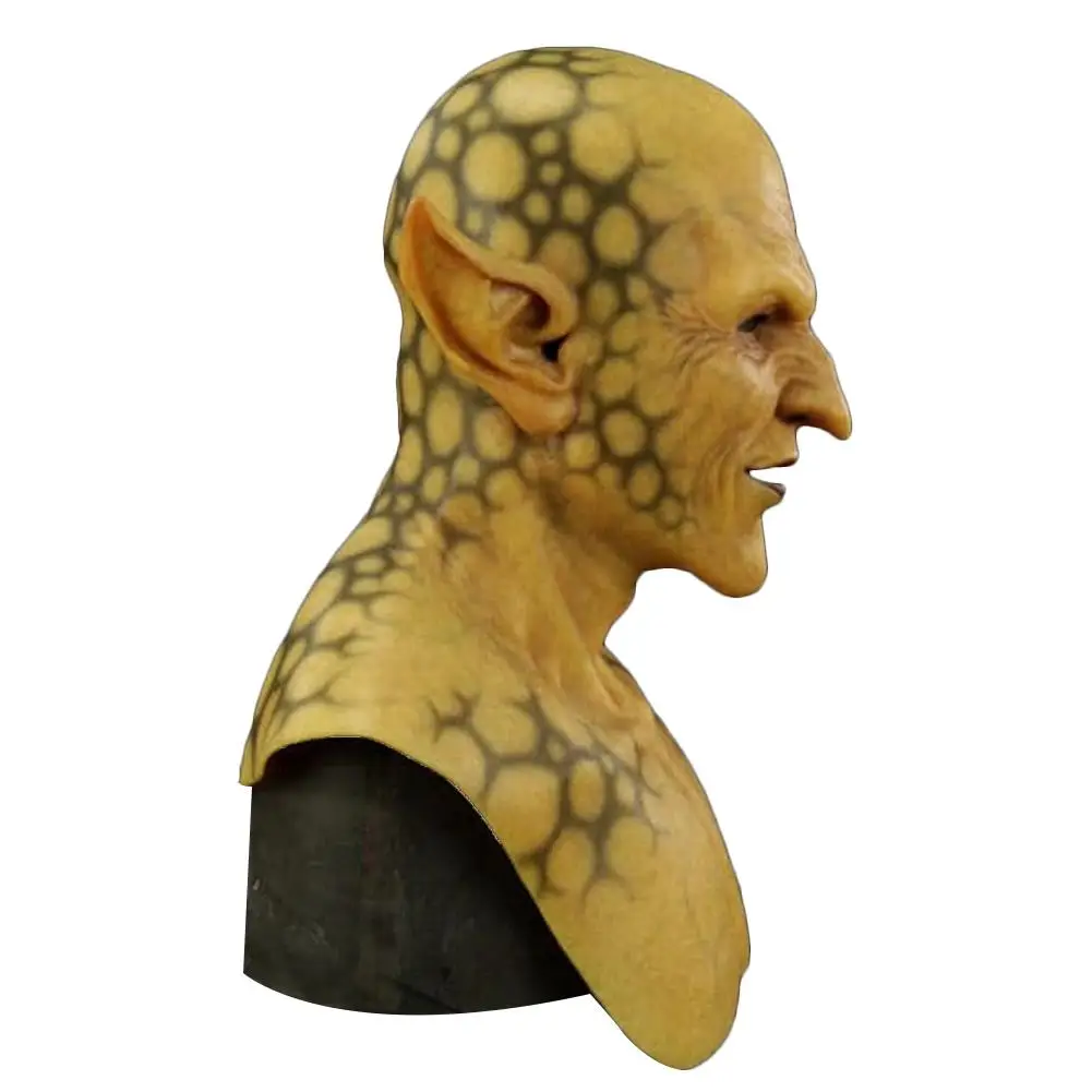 2020 New Halloween Scary Mask Yellow Imp Demon Mask Party Costume Cosplay Props For Adults