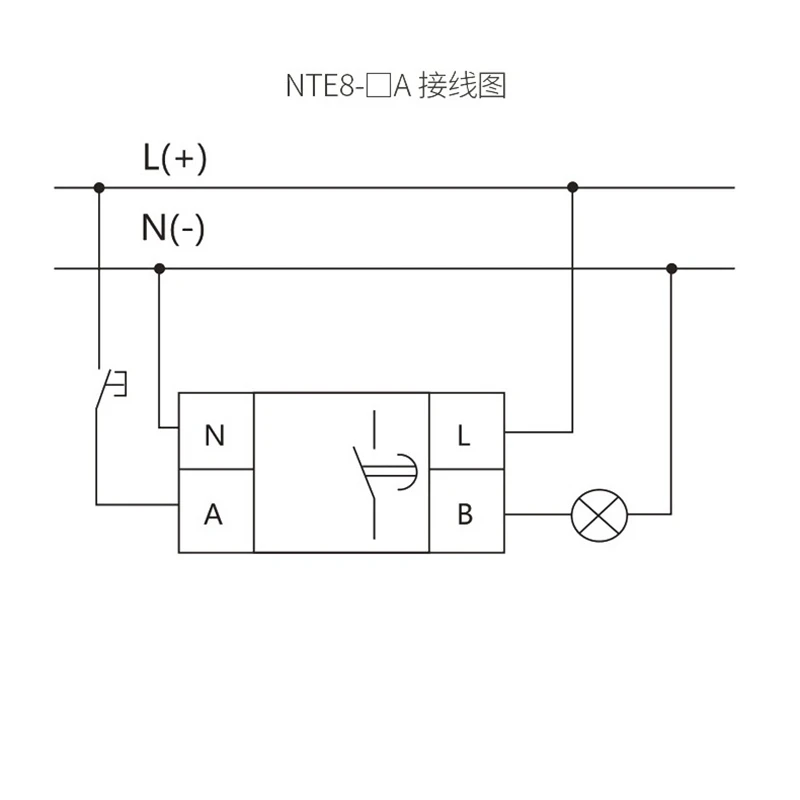 CHINT NTE8 Series 5S 10S 120S 480S Control Off Power Time Delay Relay 220V 24V On Delay NTE8-A NTE8-B Din Rail Digital Timer