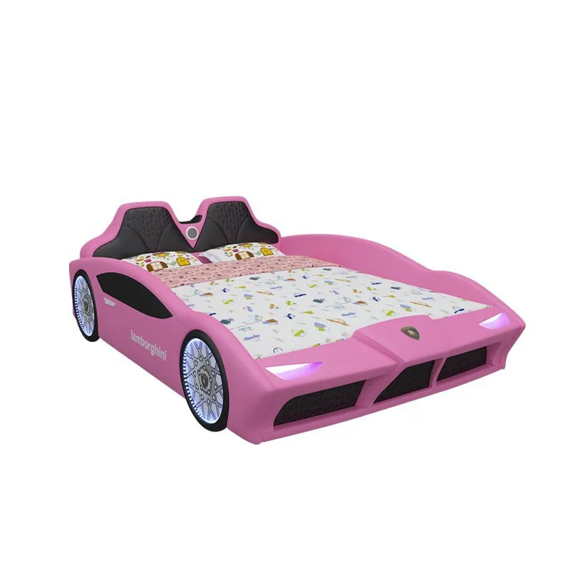 Children\'s Bed Boy Single Bed 1.5 Small Bed Solid Wood Cartoon Sports Car Bed Boy Teenagers Children Furniture