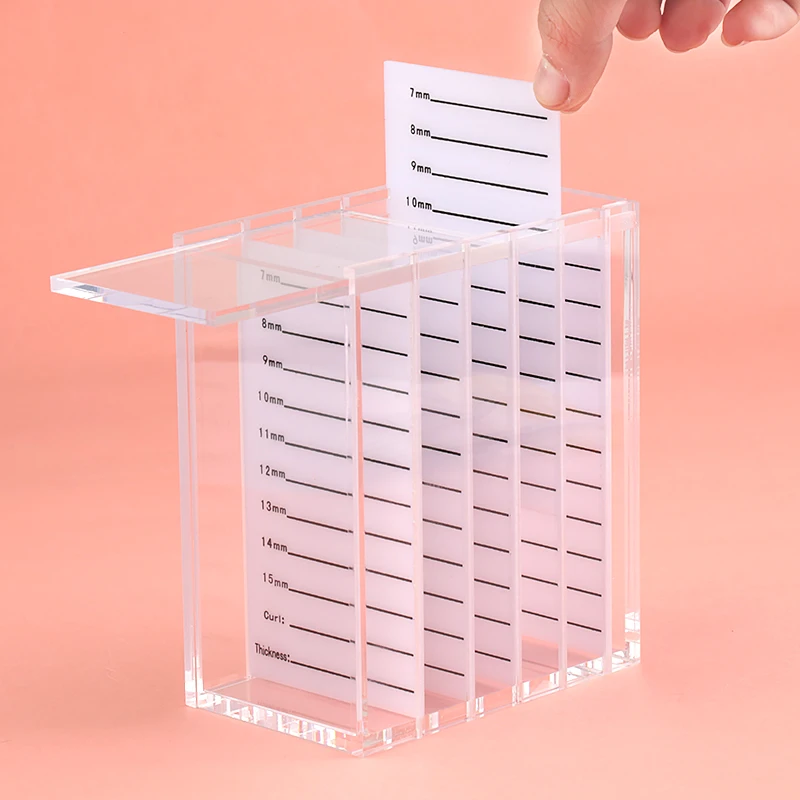 Boîte de Rangement pour Faux Cils à 5 Couches, Palette en Acrylique, Étui Transparent pour Greffe, Présentoir pour Faux-Cils, Outils de Maquillage