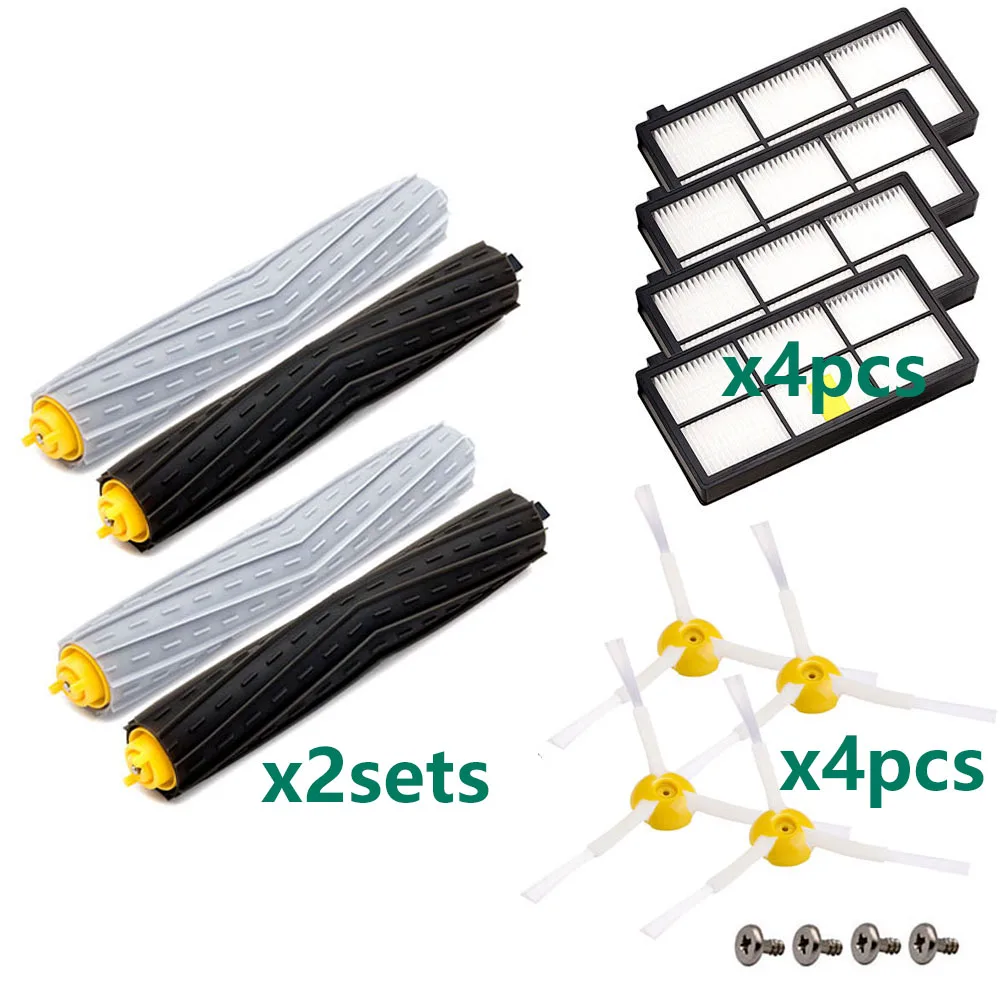 Фильтр роликовая боковая щетка для iRobot Roomba 800 и 900 серии 860 865 870 877 880 890 891 801 805 960 980 Запчасти Аксессуары