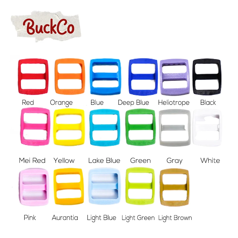 1pc 15mm20mm25mm high quality colorful spray paint plastic buckle Tri-Gild accessories suitable for backpack with collar holder