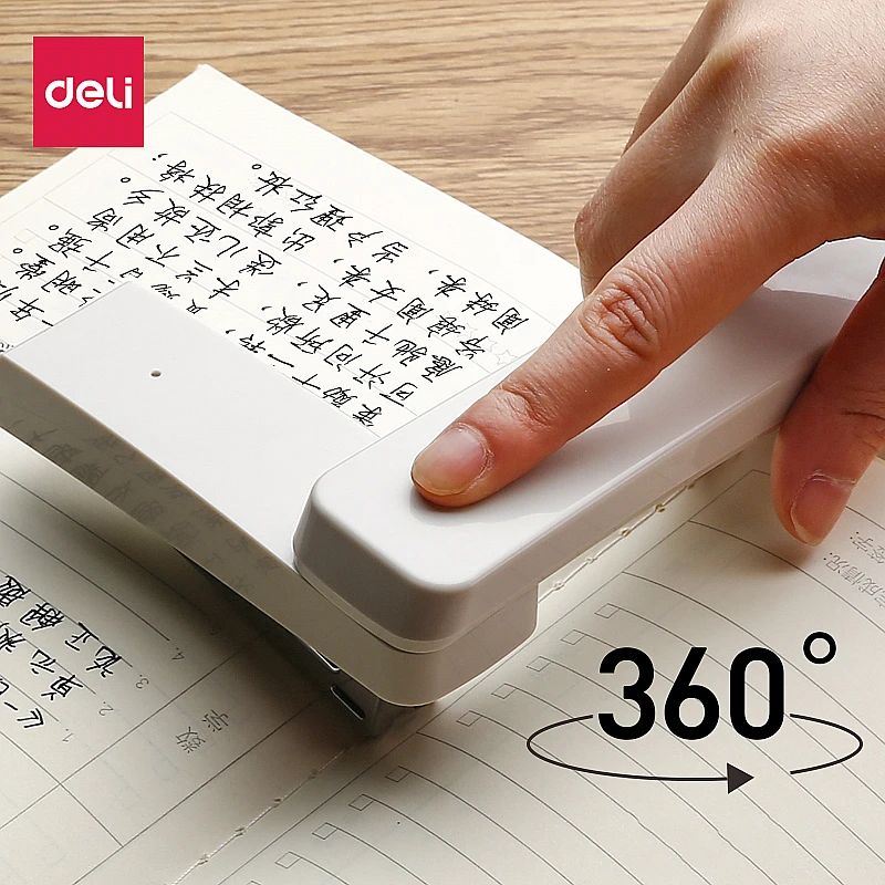 Imagem -02 - Rotação de 360 Pesado Grampeador Dever Usar 24 Grampos Longa Esforço Grampeador de Papel Grampeador Encadernação Suprimentos de Escritório da Escola