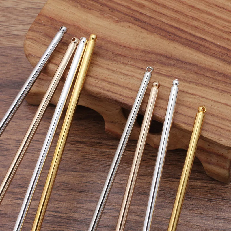 10 stücke Haar Sticks Metall Haar Pins Blank 125mm Lange Stange Basis für Schmuck Machen Hochzeit Braut Haar Zubehör DIY Komponenten