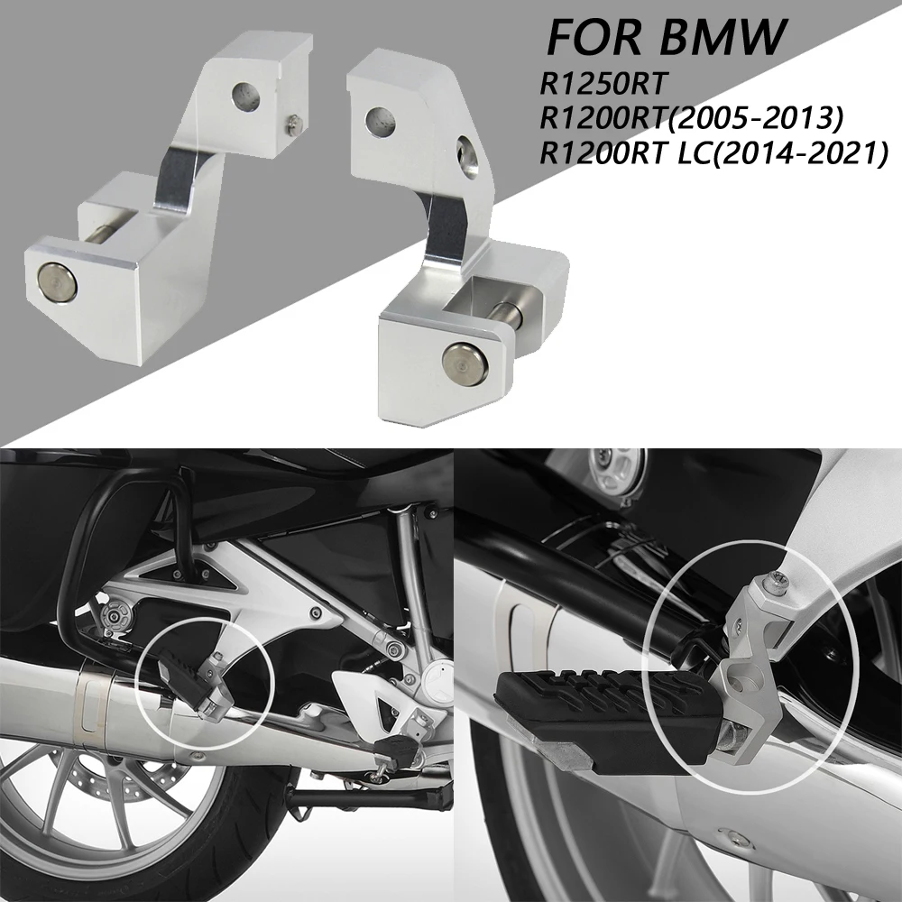 

NEW Motorcycle Foot Peg Lowering Kits Passenger Footrest For BMW R1200RT 2005-2013 R1200RT LC 2014-2021 R1250RT