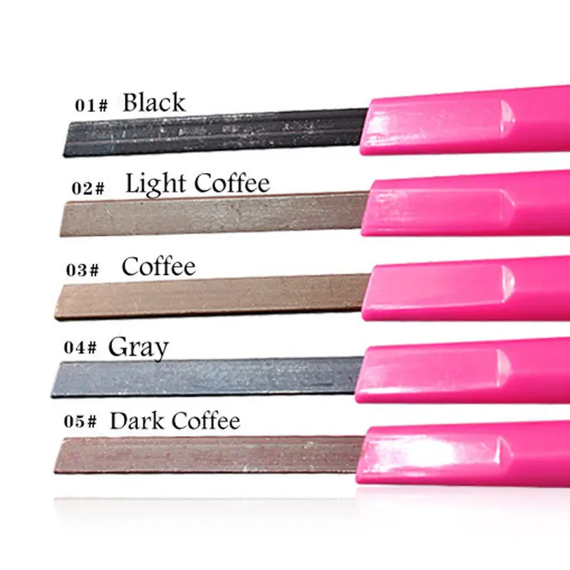 MOONBIFFY 1 PCS HOT Women Ladies Waterproof Brown Eyebrow Pencil Eye Brow Liner Pen Powder Shaper Makeup Tool 5 colors