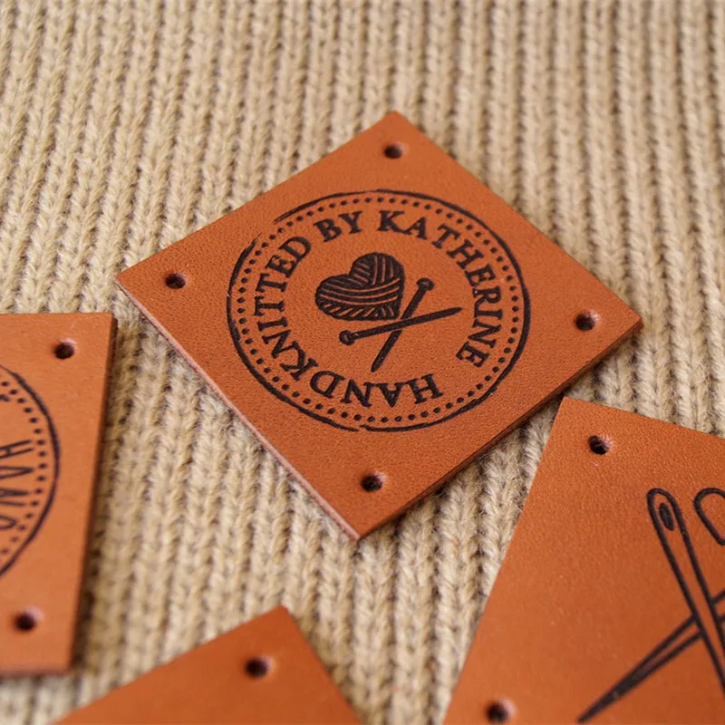 personalized labels, logo tags for handmade items, knitting labels, custom clothing labels, product labels,Knitted items label
