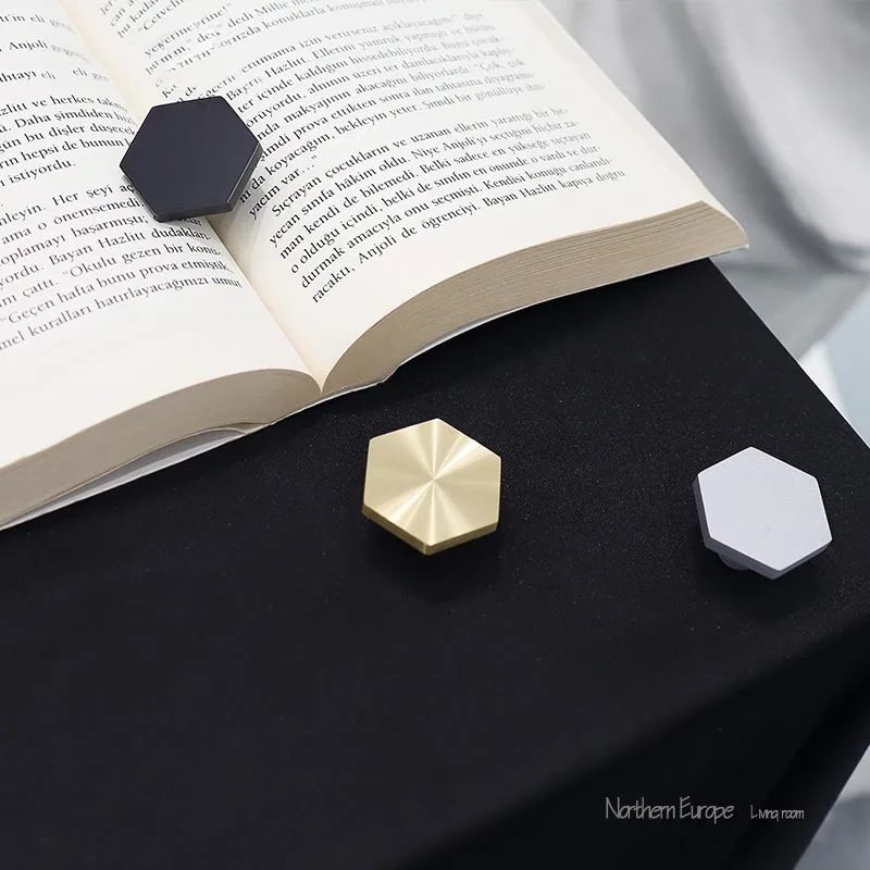 3 color/ Antique gold Brass Hexagon Knobs Cabinet Knob Handle Dresser Knobs Drawer Pulls Kitchen Furniture Hardware silver