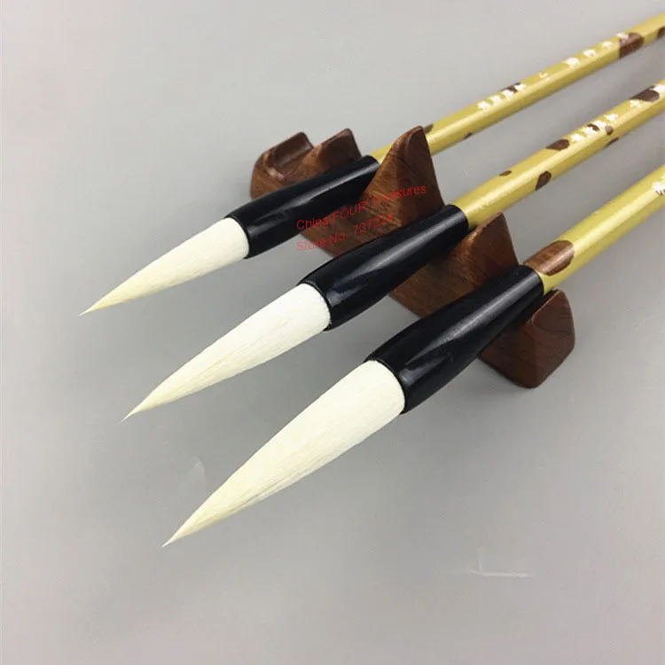 3pcs/set Chinese Calligraphy Brushes Pen Woolen Hair Writing Brush Fit For Student School Chinese Calligrphy Suppplies
