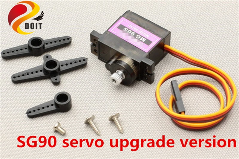 SZDOIT كامل ميتال جير MG90s محرك معزز 9G مايكرو سيرفو RC روبوت/أجزاء هليكوبتر ل TowerPro