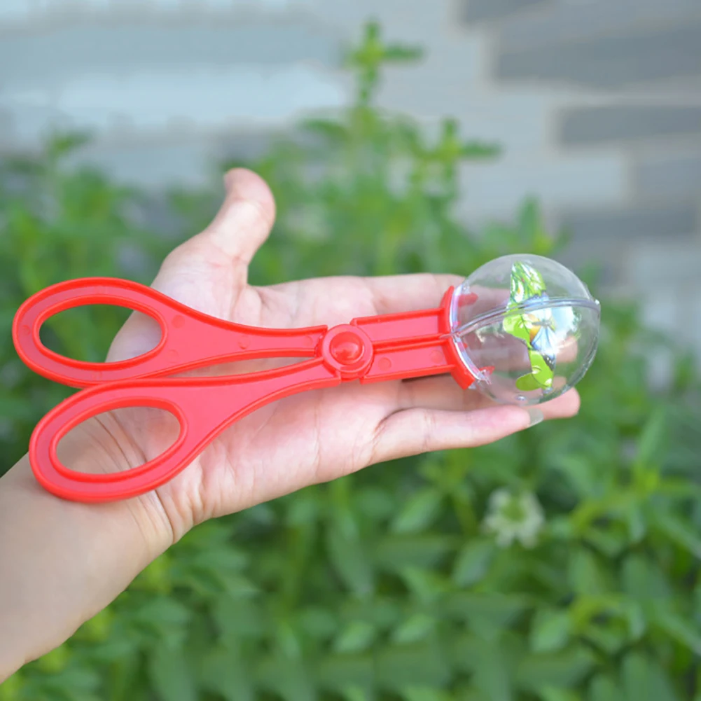 Bug Insect Catcher Scissors Tongs Tweezers Scooper Clamp Kids Toy Cleaning Tool For Biological outdoor adventure game toys