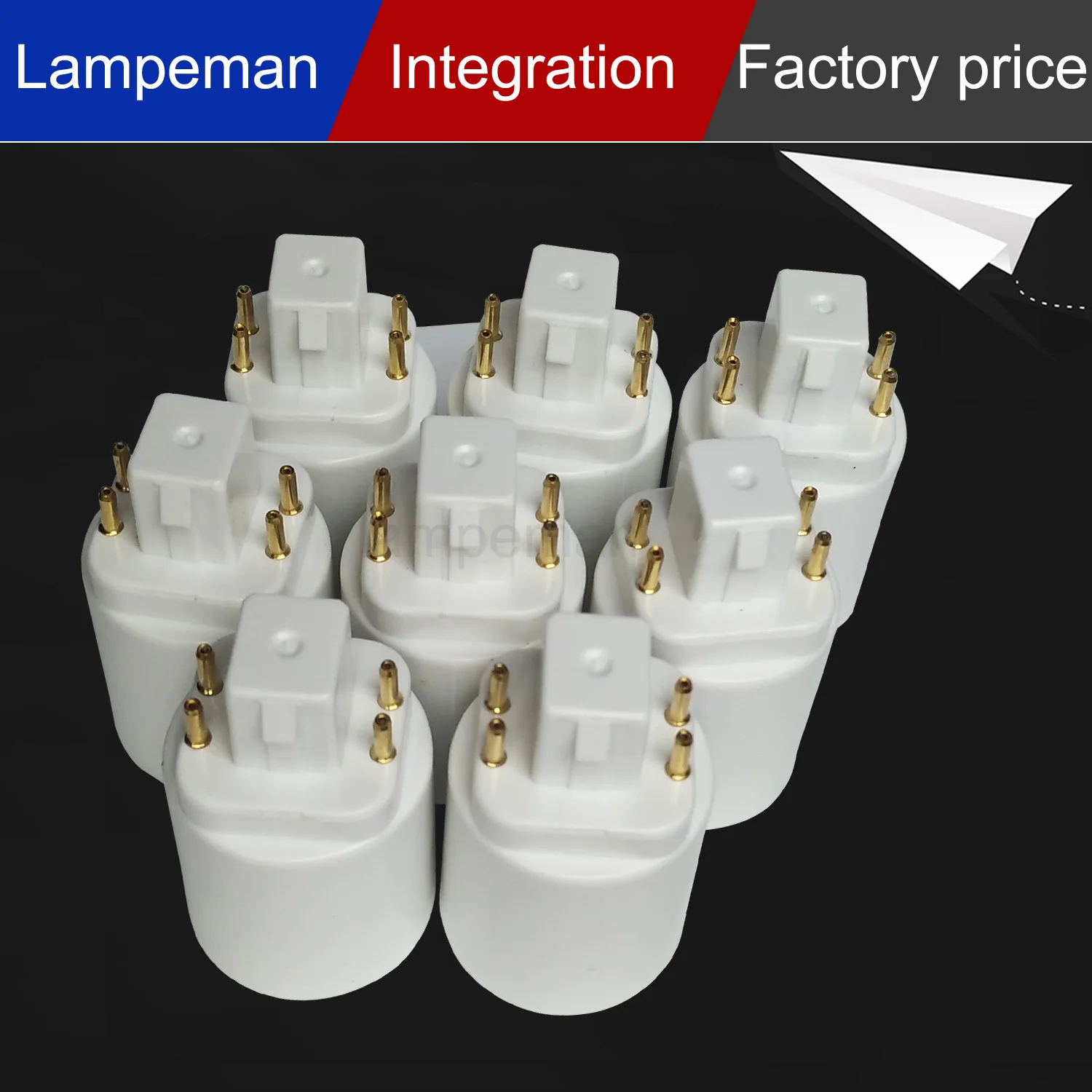 

10pcs/lot G24 To E27 Socket Base g24q to e27 LED Light Bulb Lamp Adapter Converter Holder Lamp Base Converter New Arrival.