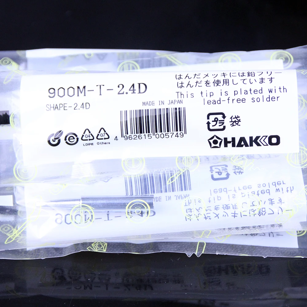 900M-T-2.4D 10 Chiếc Chì Có Thể Thay Thế Bằng Phẳng Shape-2.4D Hàn Đầu Mũi Hàn Cho Bộ Hàn Miễn Phí Vận Chuyển