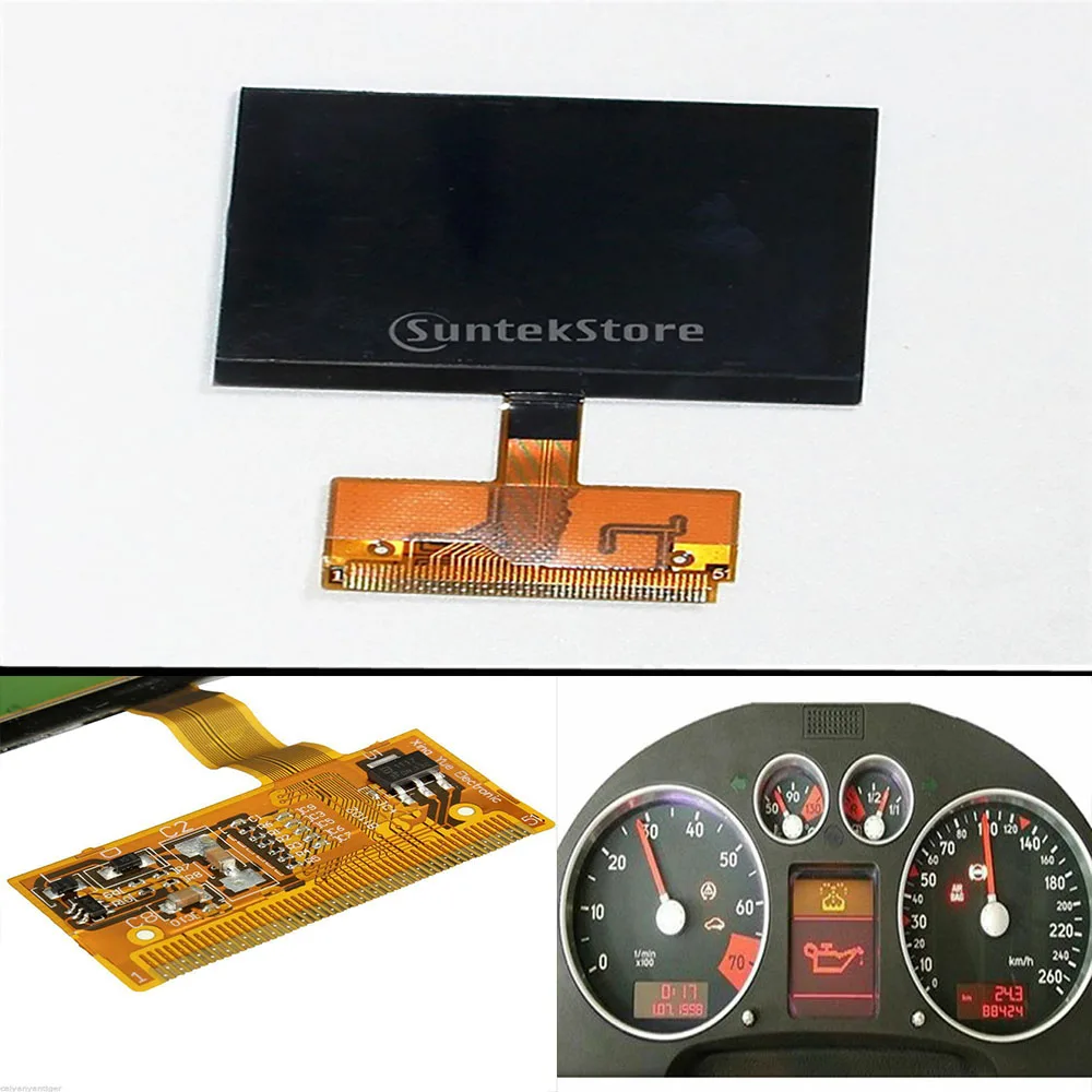 Car LCD Display Screen for Audi A3 A4 S4 A6 S6 B5 C5 for VW for Sharan Instrument Cluster Speedometer Repair