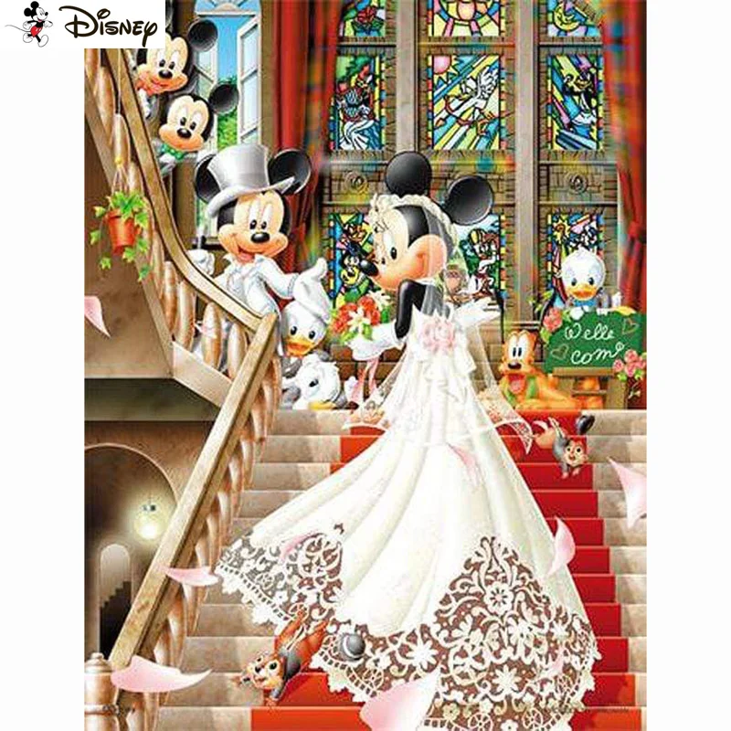 Disney Full Diamond Embroidery Diy 5D Diamond Painting Cross Stitch "Cartoon Mickey Mouse" Full Drill Home Room Decor A30536