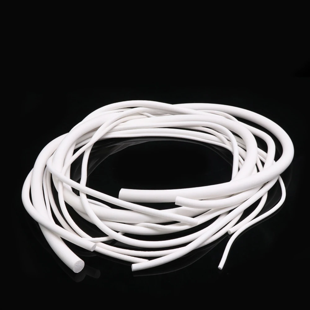 5/10M Sponge Cord White Round Silicone Rubber Foam Gasket Trim Seal Dia 2mm 3mm 4mm 5mm 8mm 10mm 12mm 14mm