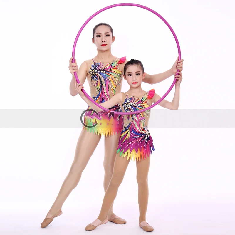 Modern Ballroom Dance Rhinestone Jumpsuit Rhythmic Gymnastics Competition Dress Women Adult/Kids Ice Skating Costumes DQL5867