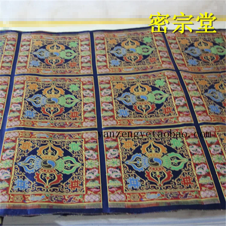 Tibetan Buddhism Supplies Small Cross Pestle Cloth Tablecloth Tibetan Decorative Cloth Buddha Hall Decoration Brocade Fabric