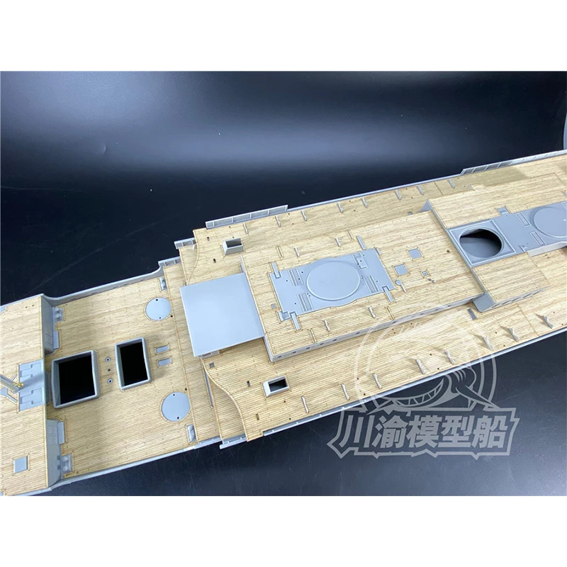 1/200 Scale Wooden Deck Masking Sheet Metal Mast PE Upgrade Set for Trumpeter 03719 Titanic Model Ship Kit