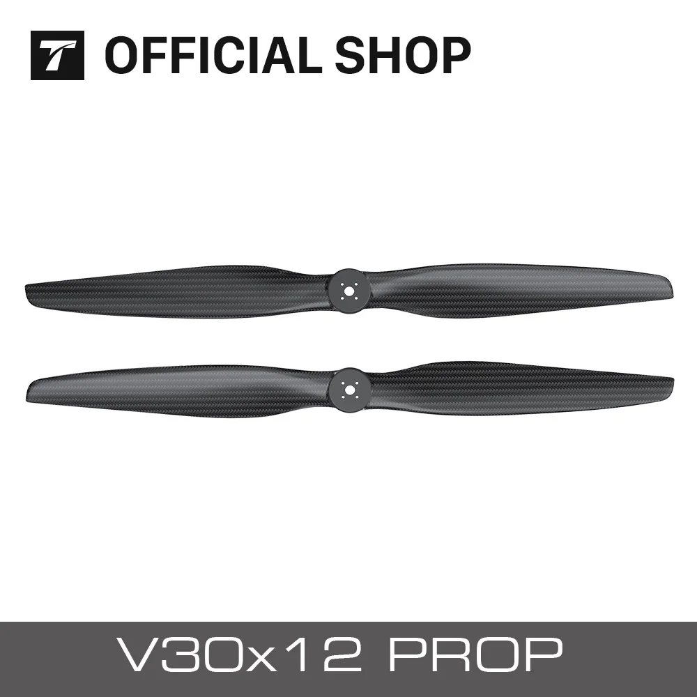 

T-motor V30*12 Prop V18x7.2 V22x7.4 V26x8.7 V30x12 V32x12.8 V34x13.6 V40x16 Inch Carbon Fiber Propeller for Vtol Airplane