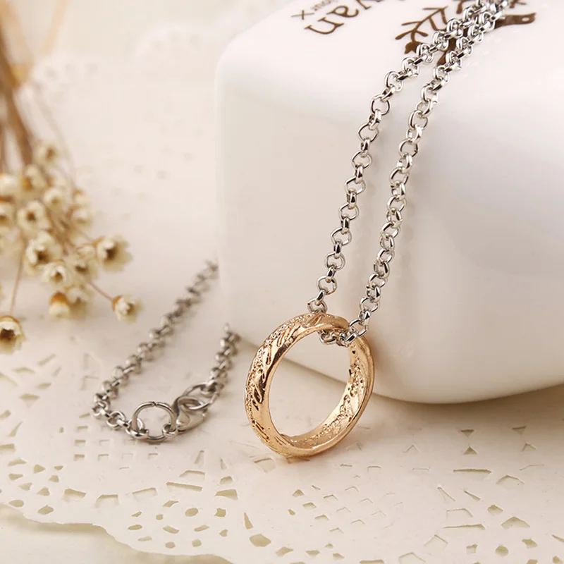Circle Charm Pendant Couples Necklace For Women Men Stainless Steel Necklaces & Pendants lovers Gift Jewelry Bijoux
