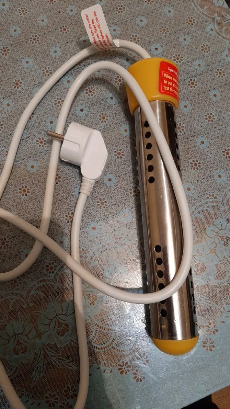 الولايات المتحدة التوصيل 110 فولت المنزلية 1500 واط الغمر سخان المياه الكهربائية التدفئة قضيب 1.5 متر كابل الغمر غلاية المياه