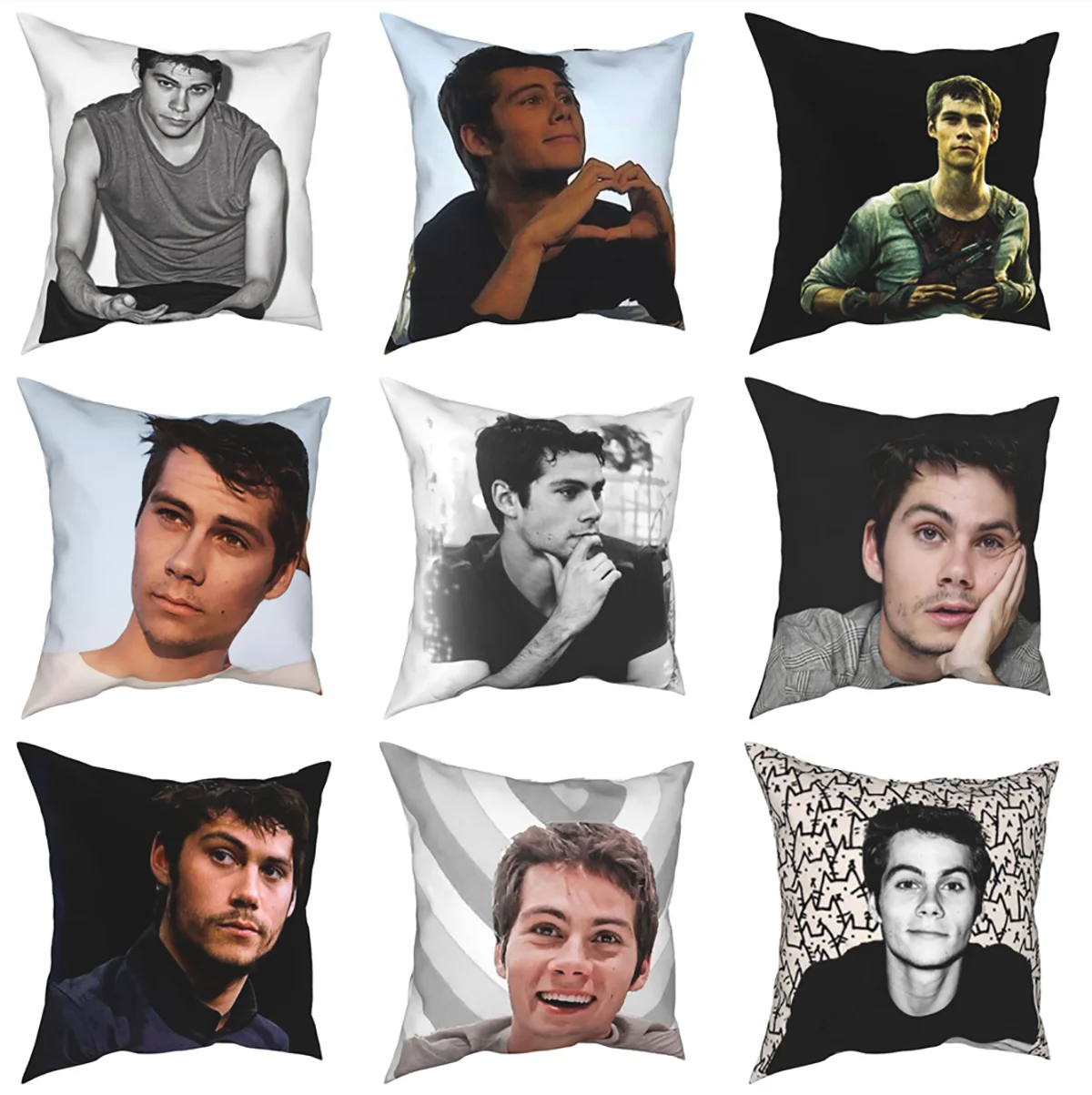 Le più recenti federe Dylan O\'Brien Home Teen Wolf labirinto Runner Thomas fodera per cuscino divertente decorazione domestica federa 45*45cm