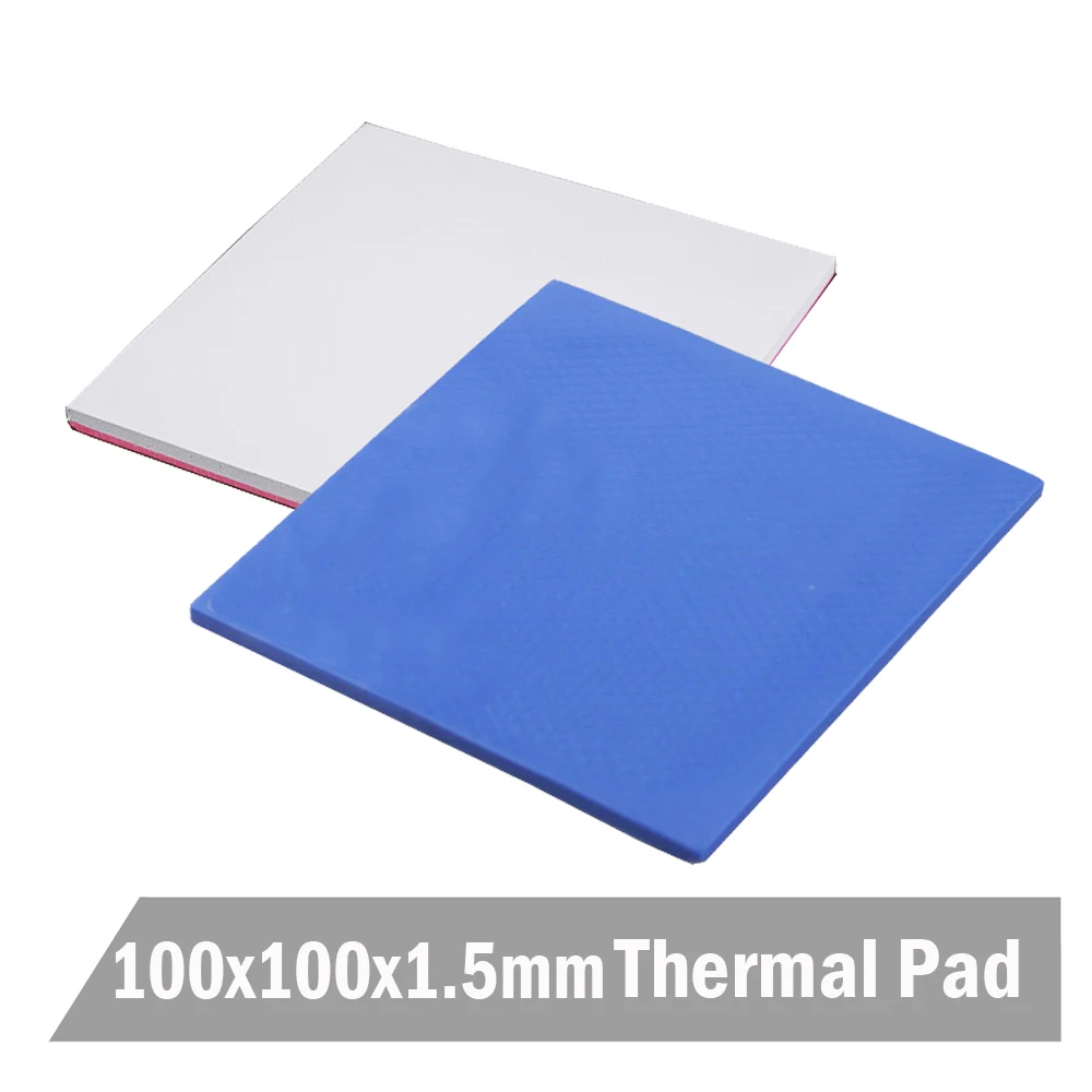 

20pcs/set 100x100x1.0MM Blue&white Silicone Conductive Heatsink Thermal Pad Pads