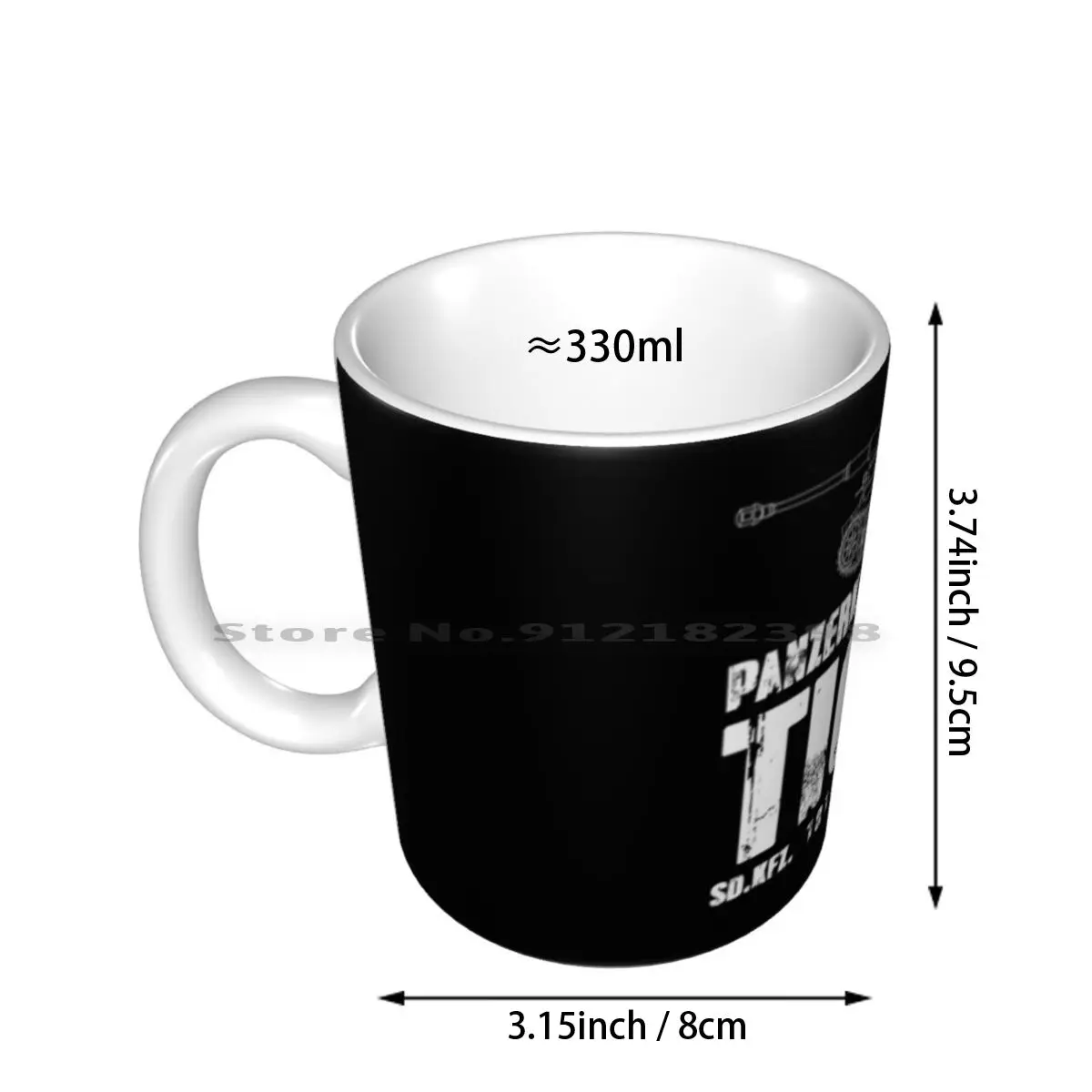 Tiger Tank Ceramic Mugs Coffee Cups Milk Tea Mug Tiger Tank Fibel Wwii Panzer Panther Kingtiger Manual Transmission Iv Achtung