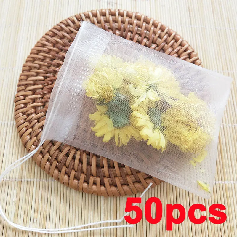 Disposable Tea Bag Filter Bags Spice Tea Infuser Bag Seal Spice Filter Bags Teabags Empty Tea Bags With Strings Infusor De Te