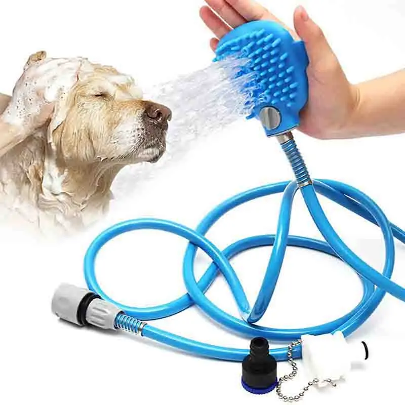 Dog Shower Clean Massage Nozzle With Hose Convenient And Practical Portable For Dogs Clean Beauty Adjustable Anti Shedding