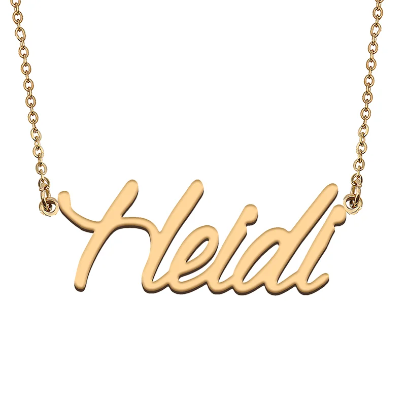 

Heidi Custom Name Necklace Customized Pendant Choker Personalized Jewelry Gift for Women Girls Friend Christmas Present