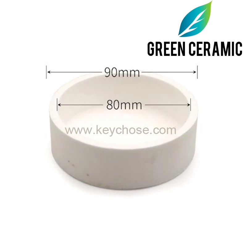 Green 2Pcs Furnace Sintered Zirconia Crucible for Crowns Bridges Dentist Lab Cover Round Shape Holding Beads In Oven High Purity