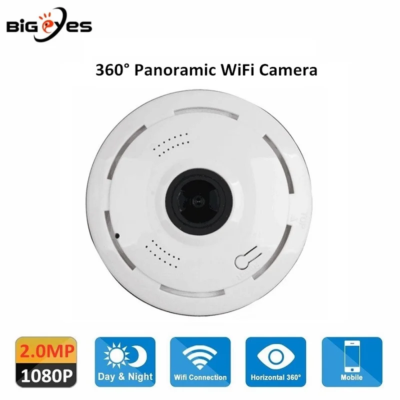 

V380 WiFi Panoramic Camera 1080P WiFi Fisheye Camera Wireless Security CCTV Camera 360° WiFi Panoramic Camera Motion Detection