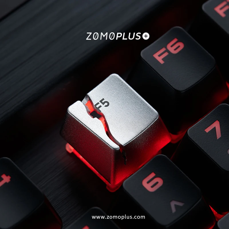 ZOMO Key cap klawiatury mechaniczne keycap osobowość projekt, kreatywny odświeżyć F5 podział klawiszy ze stopu aluminium Cherry MX osi