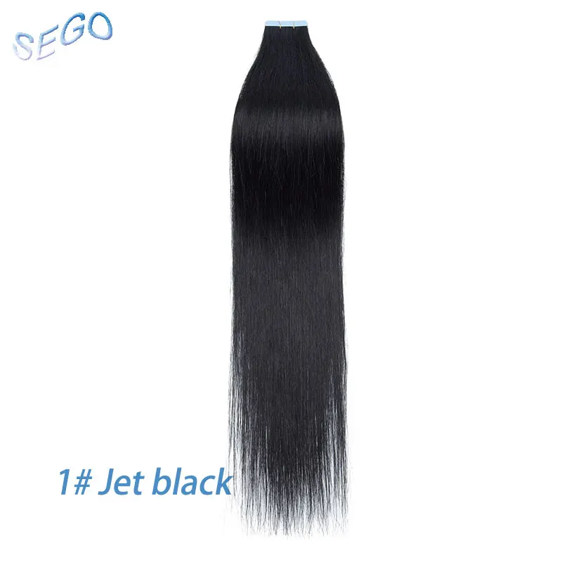 SEGO 2,5 g/Stück, gerade Tape-In-Haarverlängerungen, Echthaar, Skin Weft Tape Hair, nahtlos, unsichtbar, doppelseitiges Klebeband, 20 Stück – Detail 18