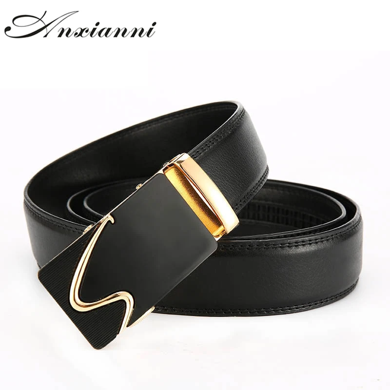 

High Quality Male COW genuine Leather Belts for Men Automatic Buckle Strap Business Affairs Casual Fashion Men Belt