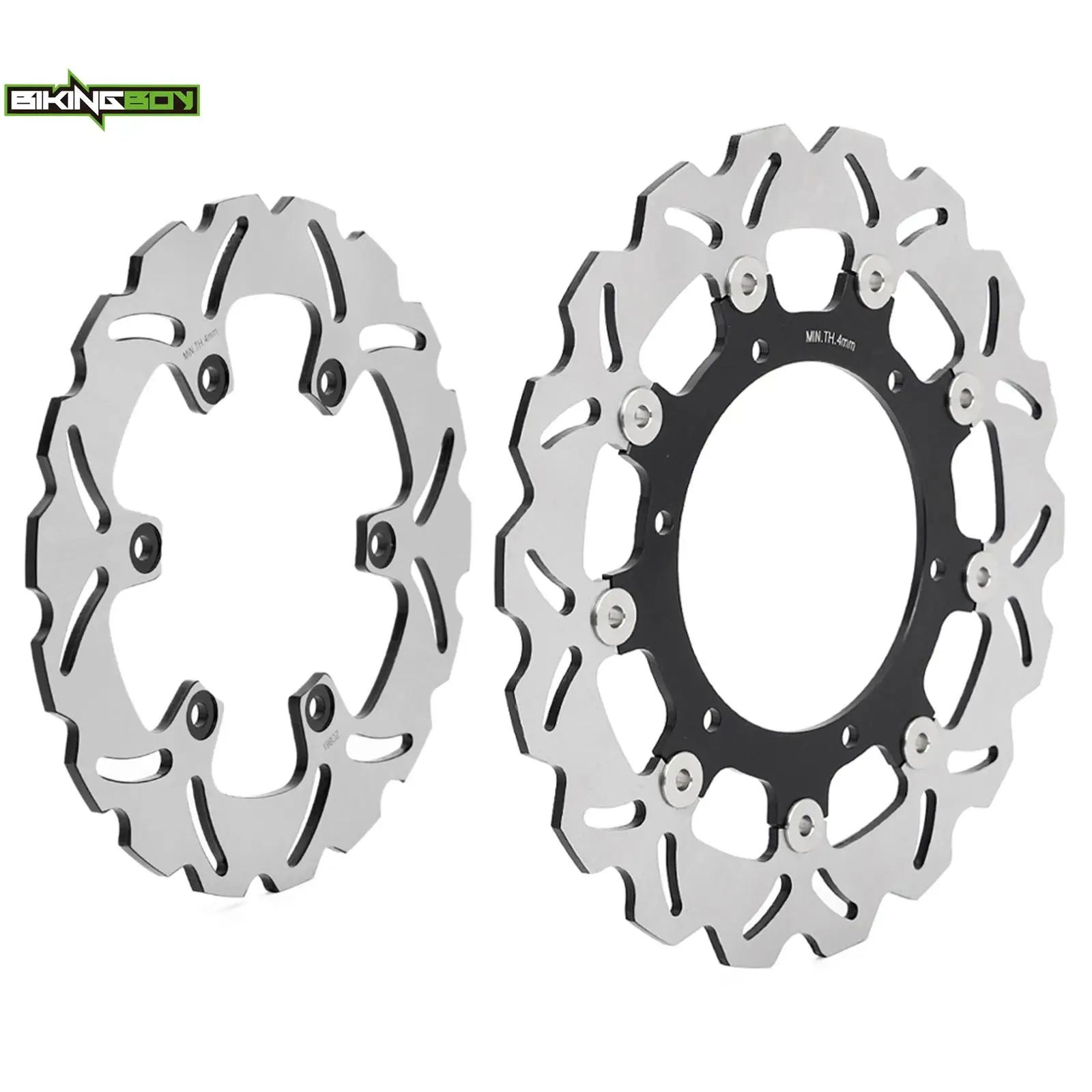 BIKINGBOY For Yamaha XT660R XT 660 R 04 05 06 07 08 09 10 11 12 13 14 15 16 Front Rear Brake Disks Discs Rotors Stainless Steel