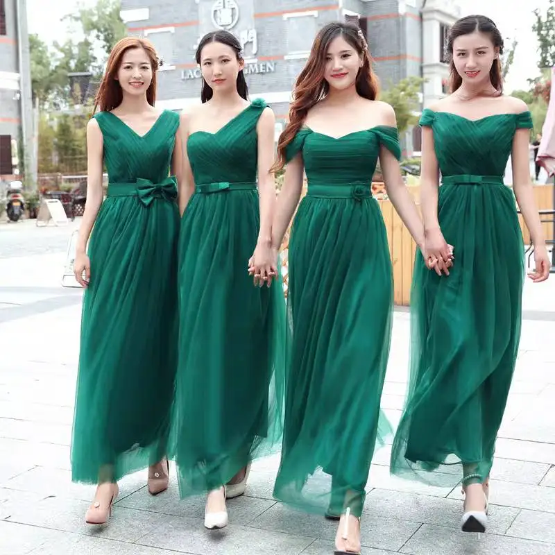 N085 doce memória mulher verde mãe da noiva vestidos irmã convidado rendas até vestido de festa de casamento para dama de honra vestido longo robe