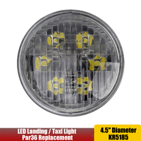 For John Deere Tractor PAR36 LED Durable Flood Beam 12V 24V Led Work Light Bulb Combine 4.5Inch Round Led Light x1pc