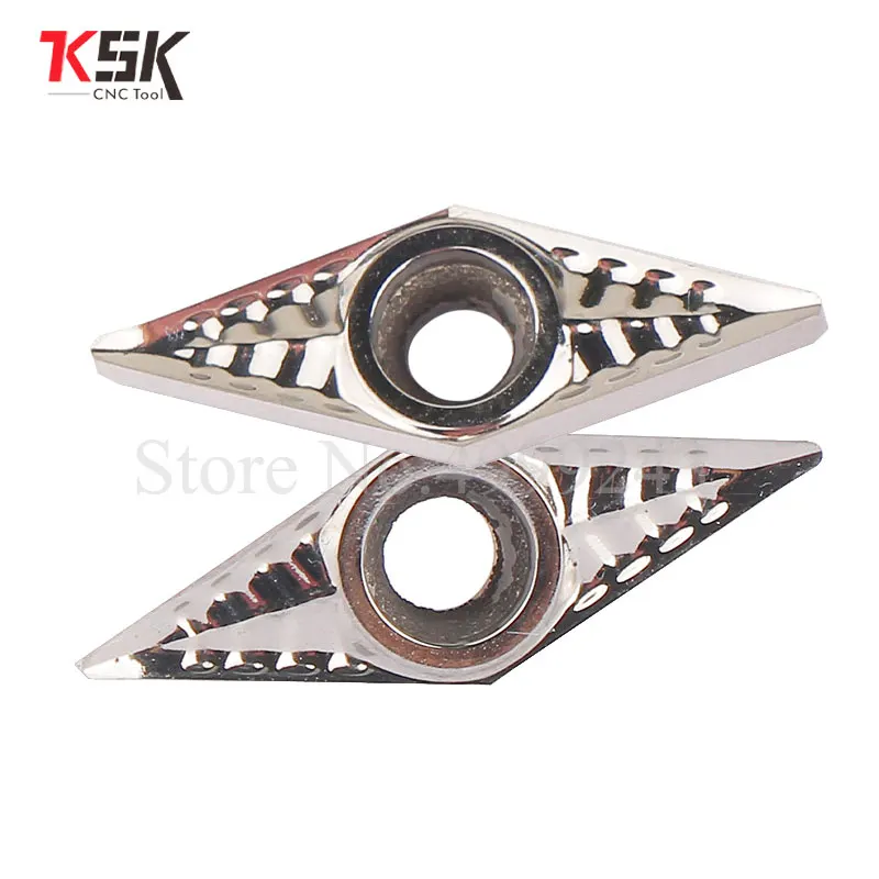 Cortador de aluminio VCGT110304 VCMT160404 VBMT11 para piezas redondas exteriores de acero inoxidable de cuchilla CNC, 10 piezas