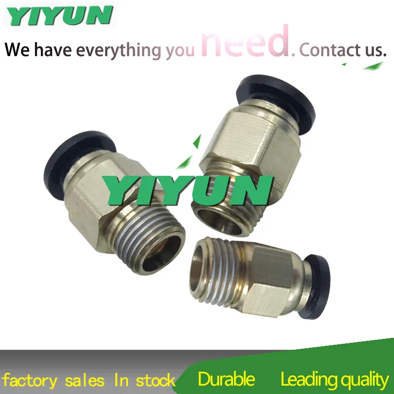 1pc PC8-01 PC8-02 PC8-03 PC8-04 PC12-01 PC12-02 PC12-03 Pneumatic threaded through connector Straight thread joint Pipe Fittings