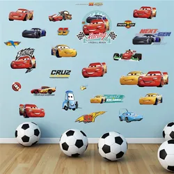 Cartoon 3d Lightning Car Wall Stickers For Kids Rooms Bedroom wall decal diy pvc art mural poster