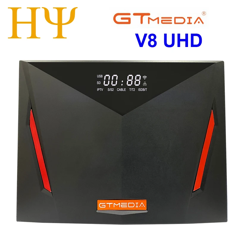 Спутниковый ресивер Gtmedia V8 UHD DVB S2 встроенный wifi Поддержка H.265 DDVB-S/S2/S2X + T/T2/Cable/ATSC-C/ISDBT