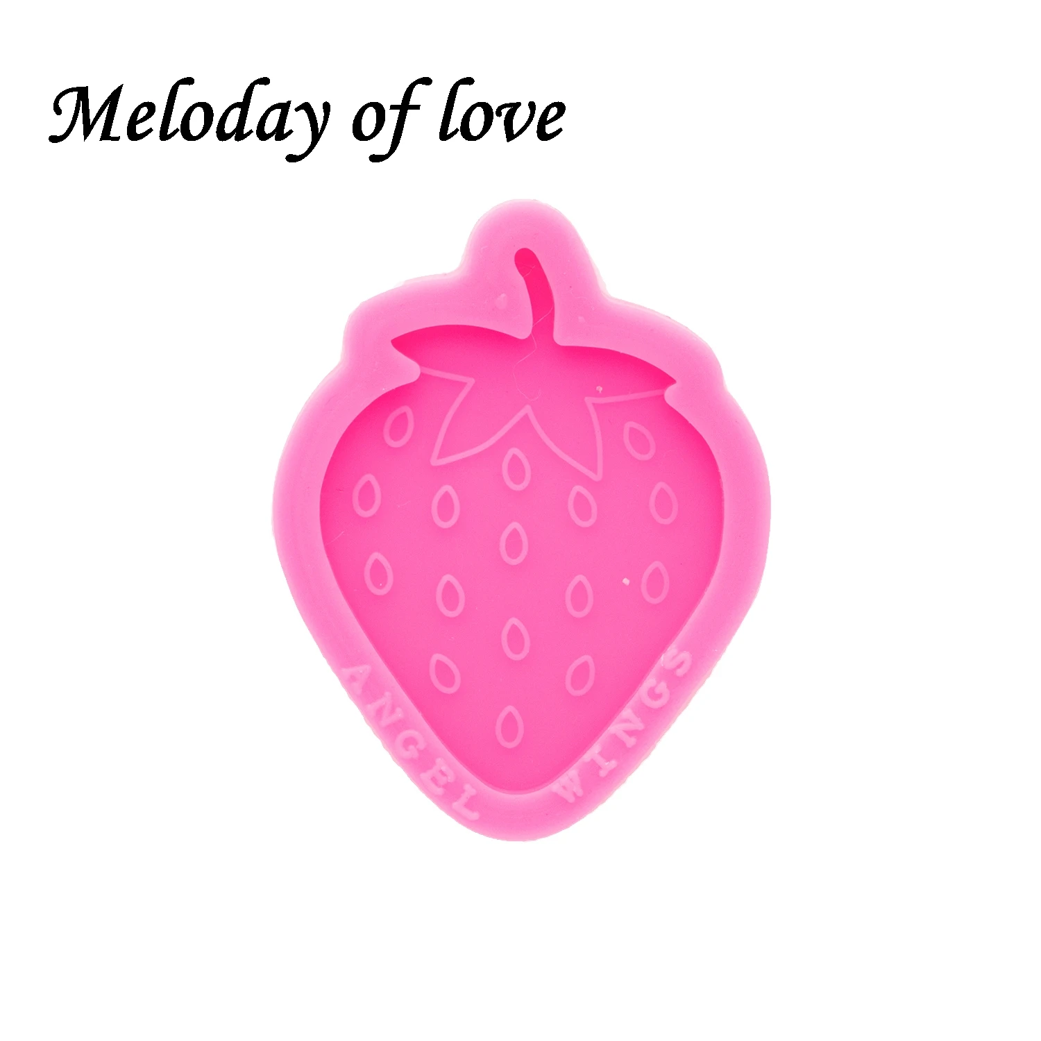 Glossy Silicone Resin Strawberry shape Socket Mould DIY for Badge Reel Mold Epoxy Making Jewelry DY0667