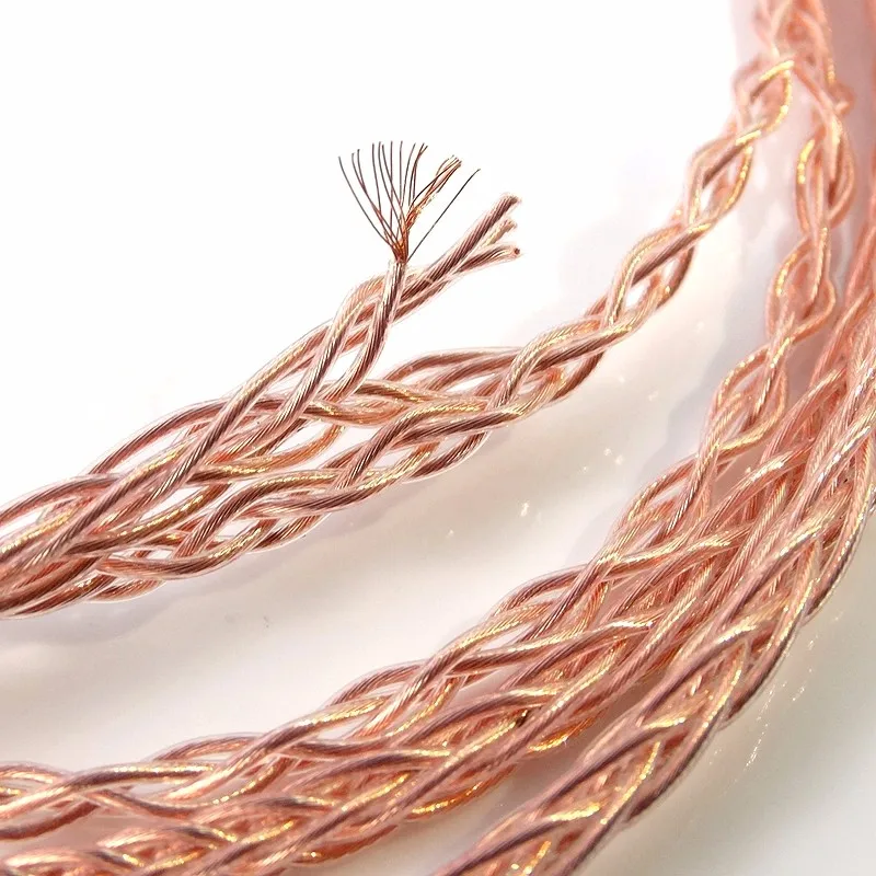 1.5M 8 แกน 5N PCOCC ทองแดงหูฟังอัพเกรดสำหรับ HD580 HD600 HD650 หูฟัง