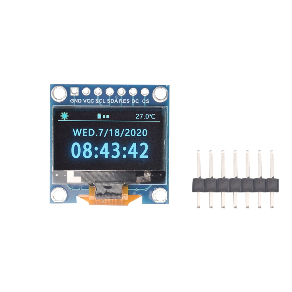 6/7 Pin 0.96 "SSD1315 biały/niebieski/żółty niebieski 0.96 cala OLED 128X6 4 moduł wyświetlacza OLED 0.96" IIC I2C Communicate dla Arduino